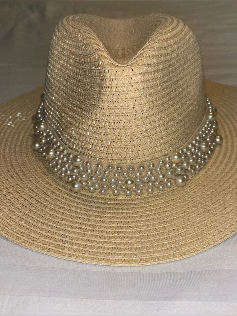 Pearl Straw Beach Hat